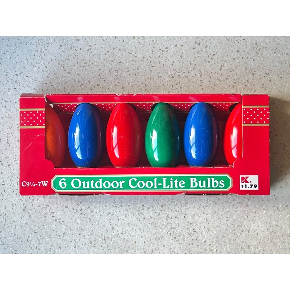 Vintage GE Glow Bright C9 1/4 Outdoor Christmas Light Bulbs Multicolor Retro - Picture 4 of 5